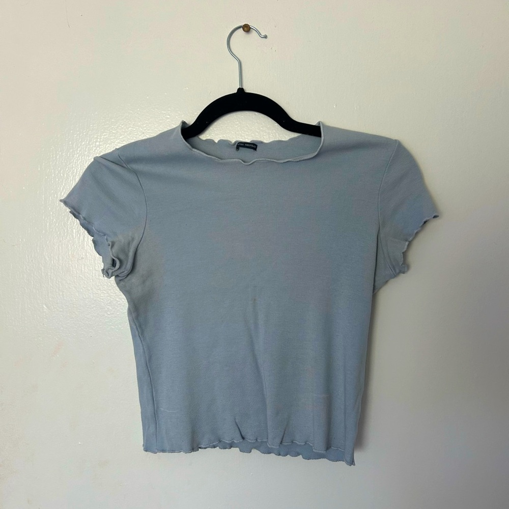 Light Blue Brandy Melville crop top
